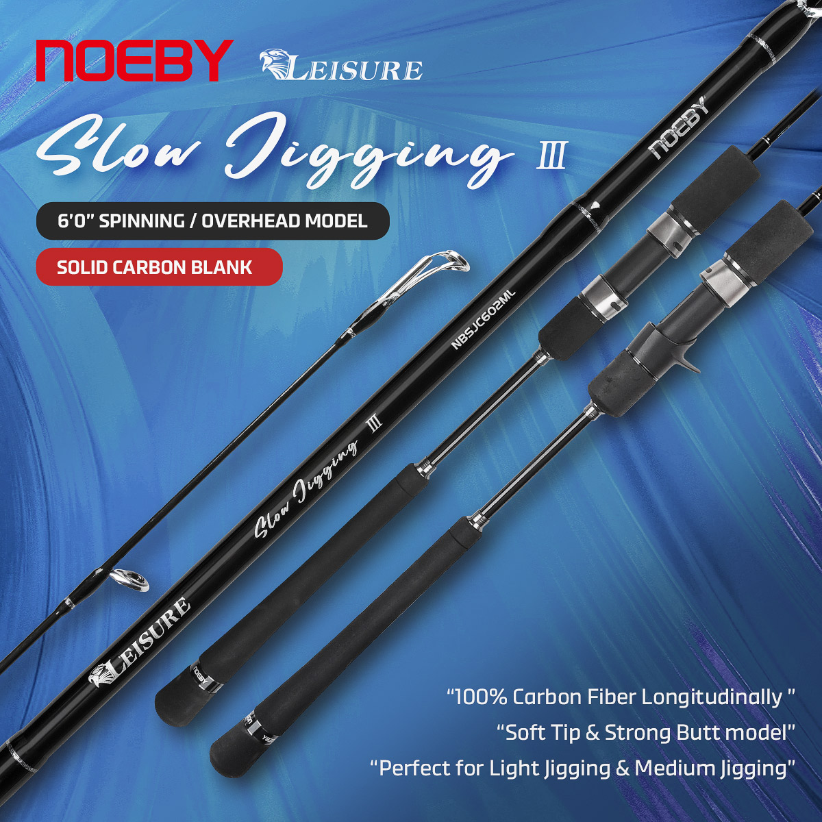 Fishing Rod Surf - Noeby Joran Pancing Jigging Lambat Baru
