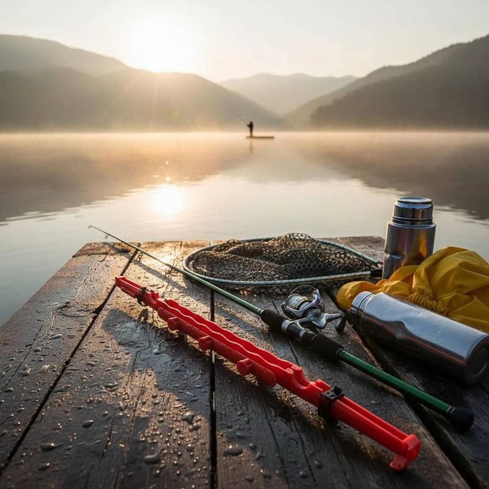 Fishing Rod Combo - Reel Pancing Plastik Portabel dengan Mekanisme
