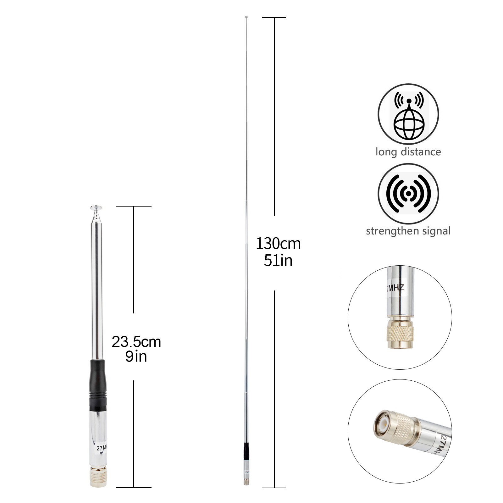 Antena Cb 27mhz TNC baja tahan - Fishing Rod Telescopic ulasan dan harga